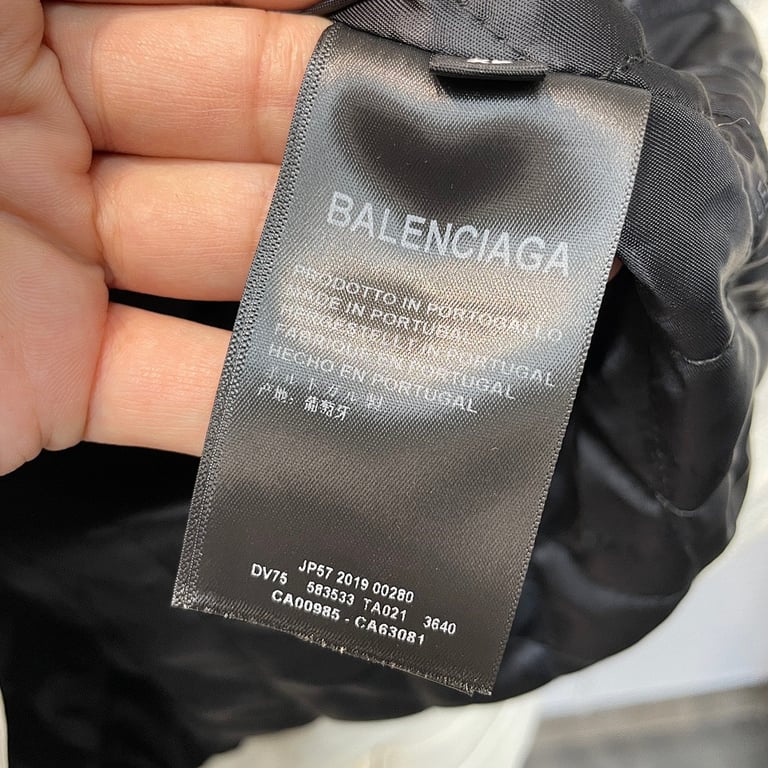 Balenciaga Leather Logo Jacket - 4