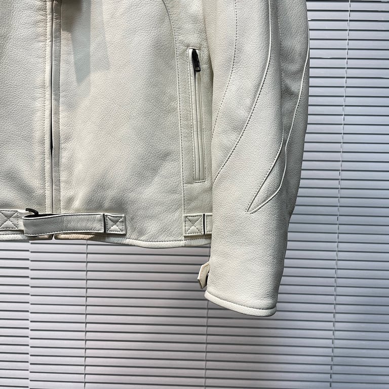 Balenciaga Leather Logo Jacket - 8