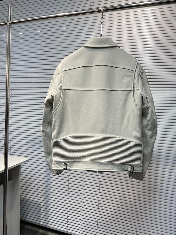 Balenciaga Leather Logo Jacket - 10