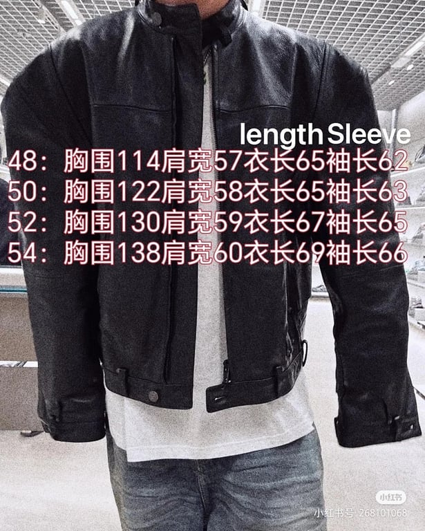 Balenciaga Leather Biker Jacket Black - 2