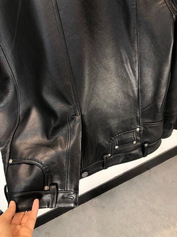 Balenciaga Leather Biker Jacket Black - 6