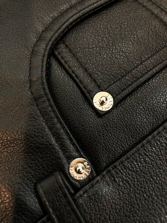 Balenciaga Leather Biker Jacket Black - 8