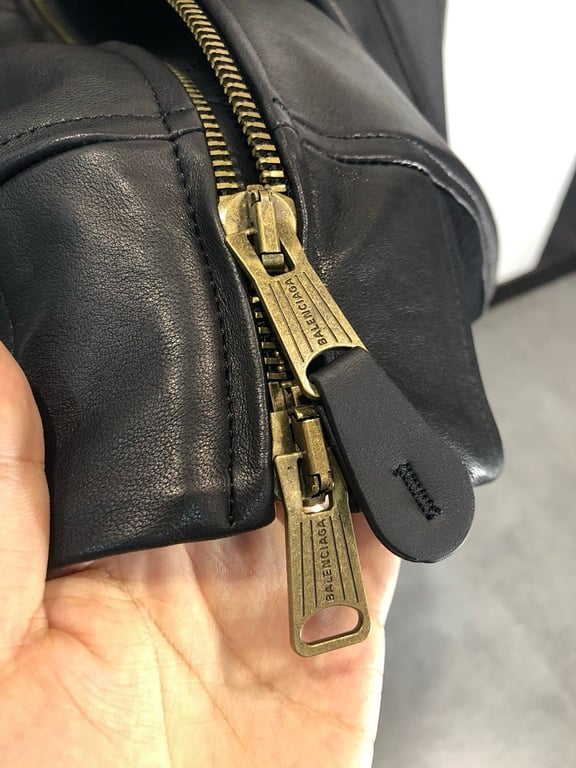 Balenciaga Real Leather Hooded Bomber Jacket - 7