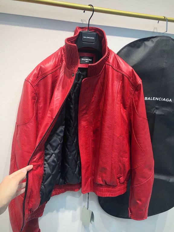 Balenciaga Leather Biker Jacket - 12