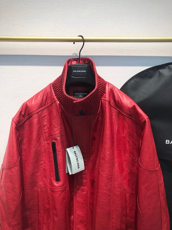Balenciaga Leather Biker Jacket - 13