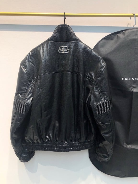 Balenciaga Leather Biker Jacket - 14