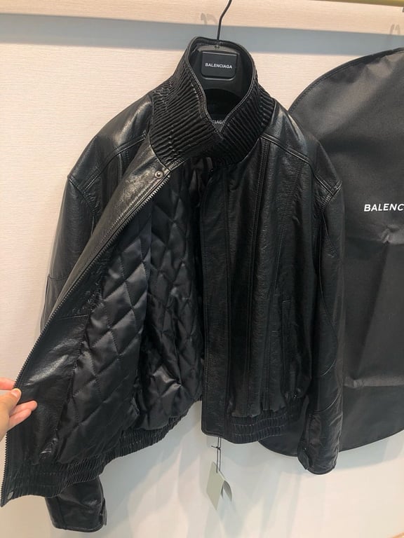 Balenciaga Leather Biker Jacket - 18