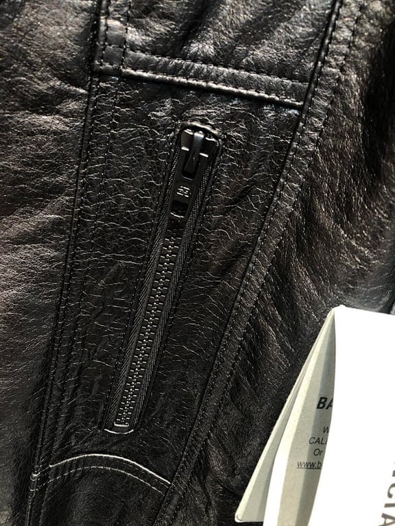 Balenciaga Leather Biker Jacket - 21