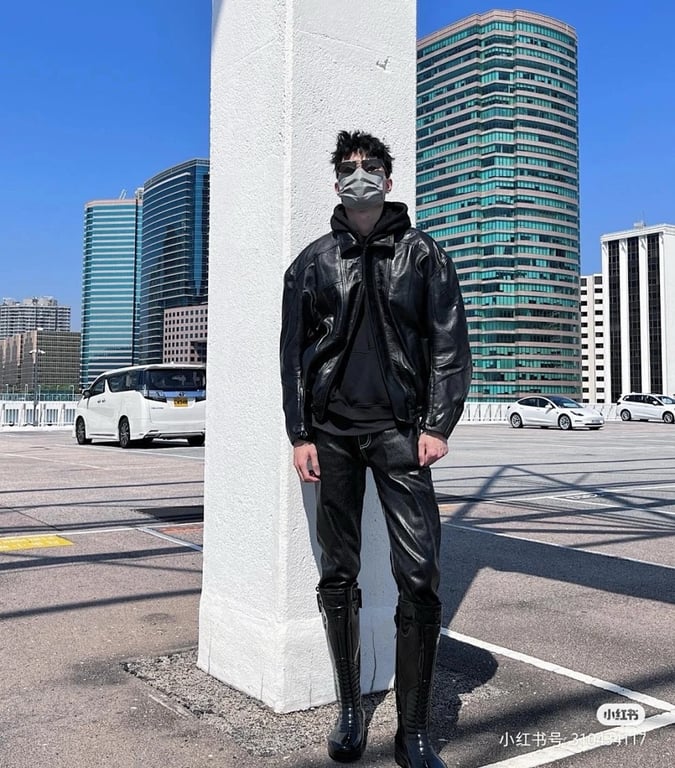 Balenciaga Leather Biker Jacket - 5