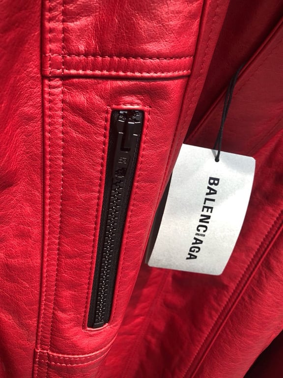 Balenciaga Leather Biker Jacket - 8