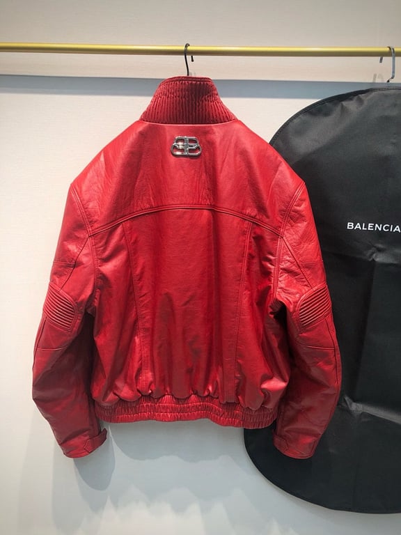 Balenciaga Leather Biker Jacket - 9