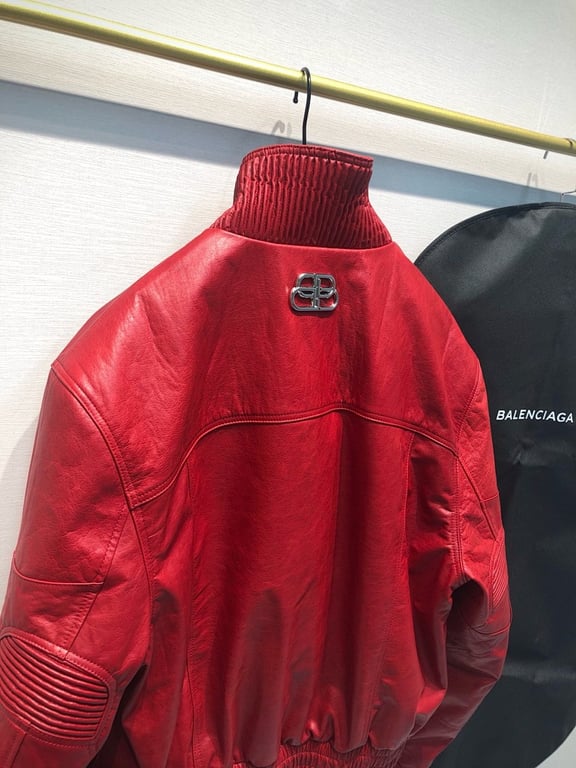 Balenciaga Leather Biker Jacket - 10