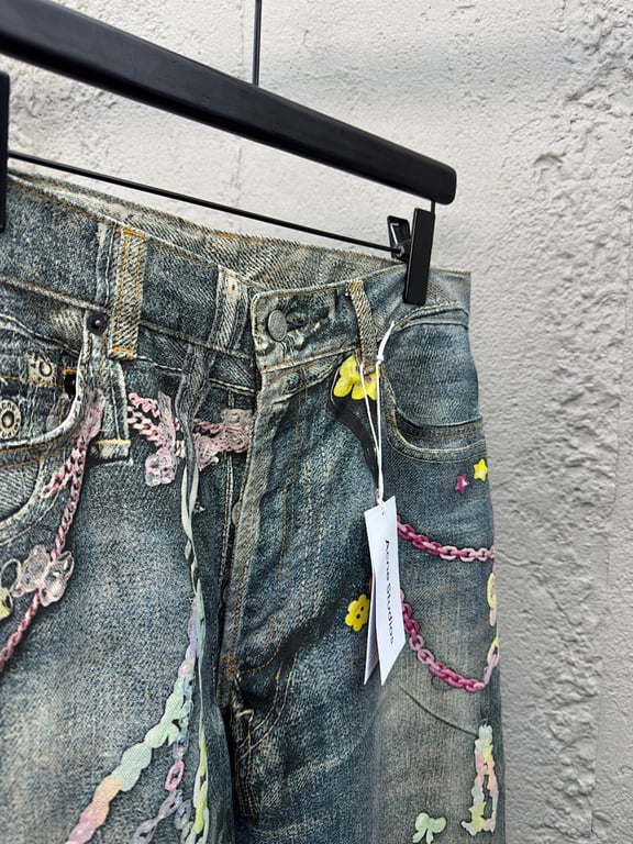 Acne Studios XM001 Graphic Print Jeans - 2