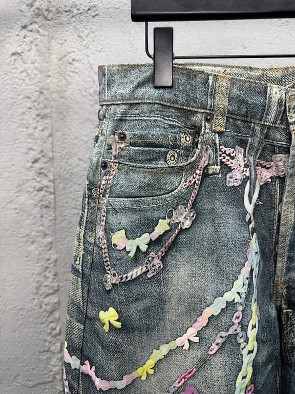 Acne Studios XM001 Graphic Print Jeans - 3