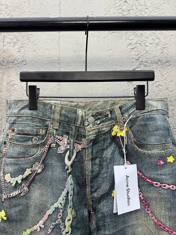 Acne Studios XM001 Graphic Print Jeans - 5