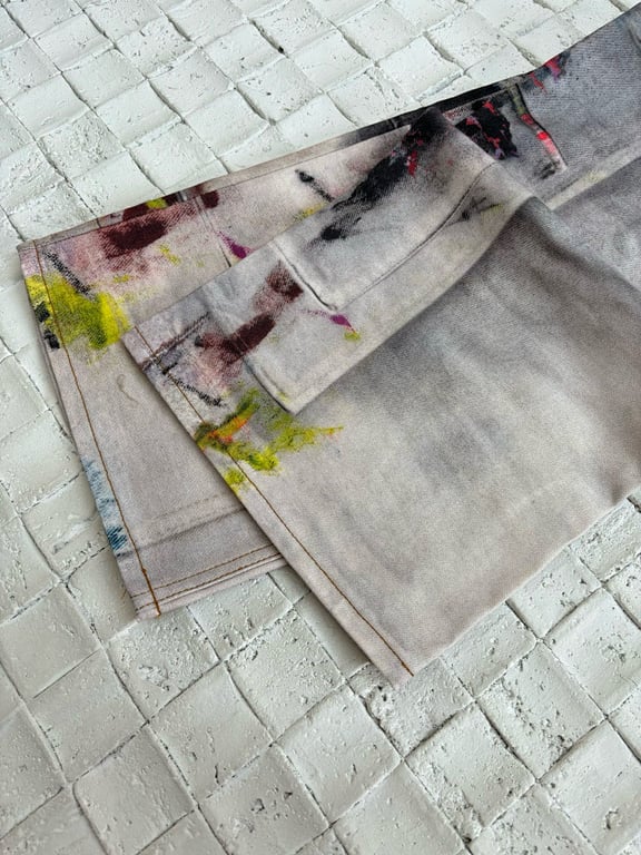 Acne Studios 3012-39L Paint Splatter Cargo Pants - 7