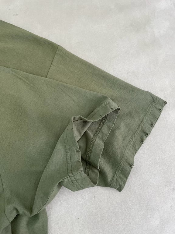 Acne Studios Stockholm 1996 Distressed T-Shirt Olive - 6