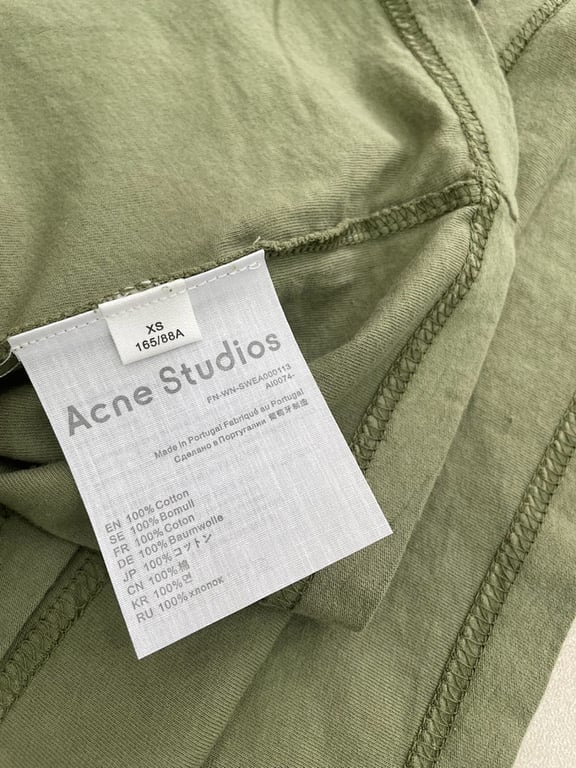 Acne Studios Stockholm 1996 Distressed T-Shirt Olive - 7