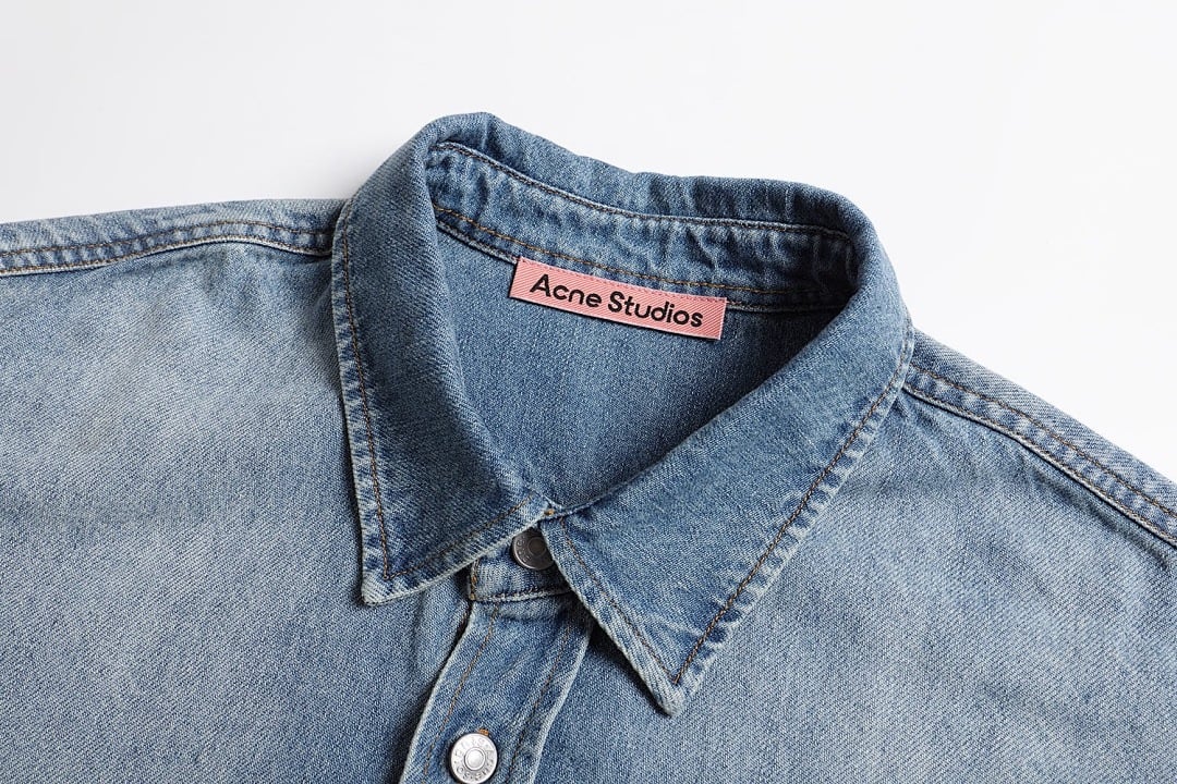 Acne Studios Distressed Denim Shirt 525122-51L - 12