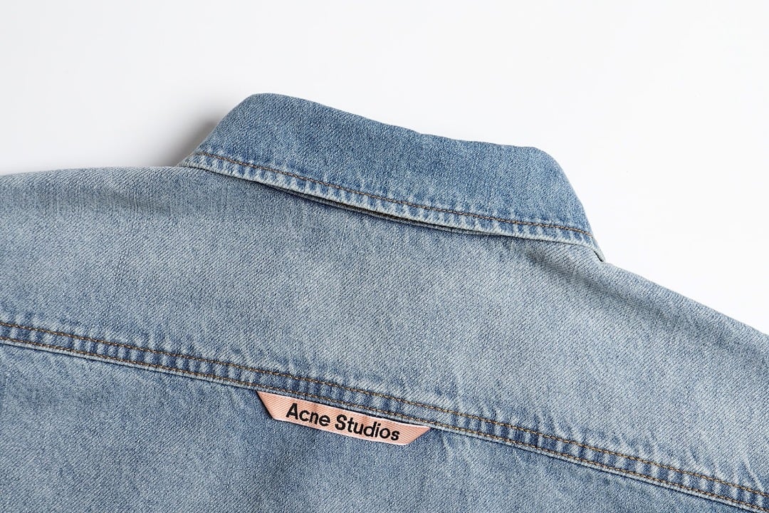 Acne Studios Distressed Denim Shirt 525122-51L - 13