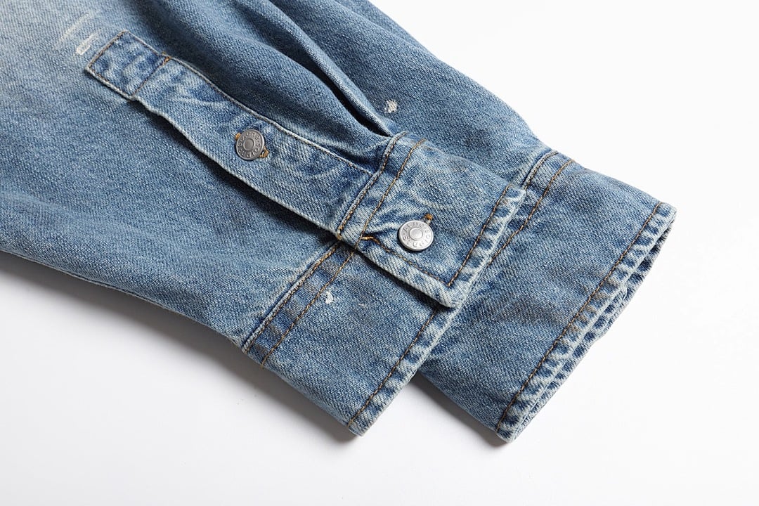 Acne Studios Distressed Denim Shirt 525122-51L - 10