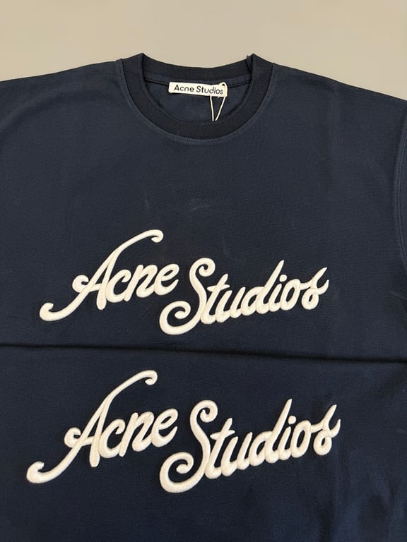 Acne Studios Script Logo T-Shirt - 14