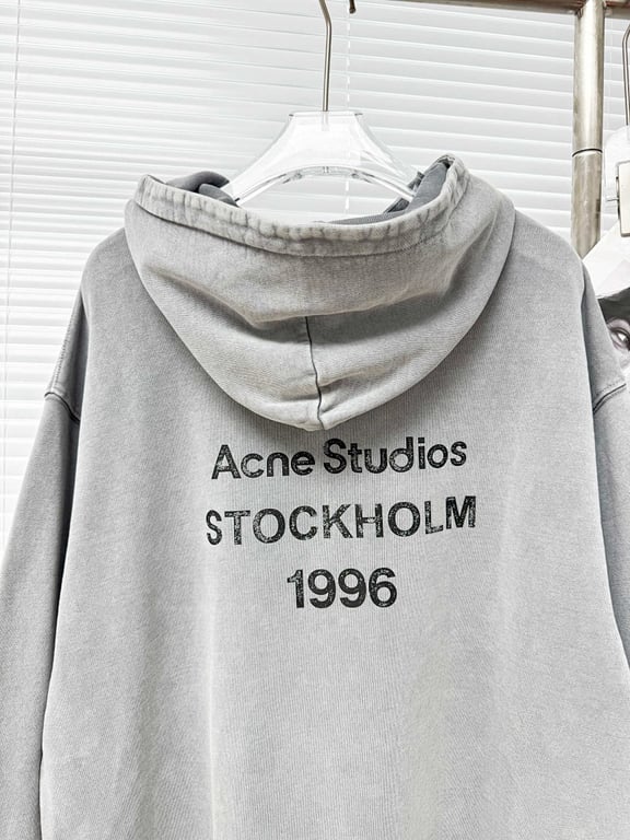Acne Studios Stockholm 1996 Hoodie Washed Grey - 8