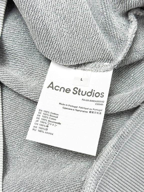 Acne Studios Stockholm 1996 Hoodie Washed Grey - 10