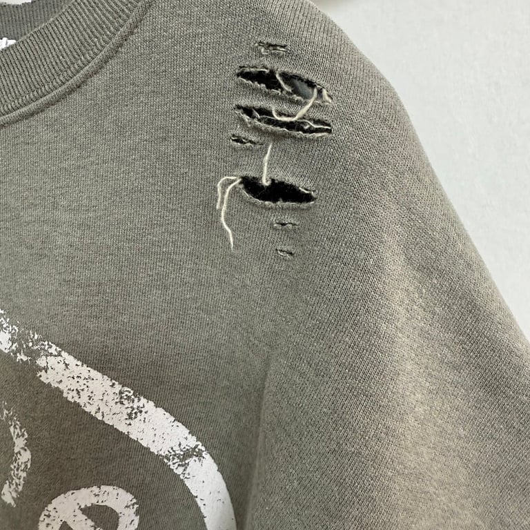 Acne Studios Distressed Logo Sweatshirt - 12