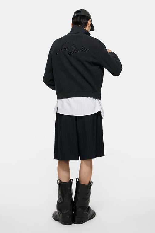 Acne Studios Script Logo Half-Zip Sweatshirt - 2
