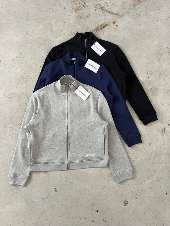 Acne Studios Script Logo Half-Zip Sweatshirt - 13