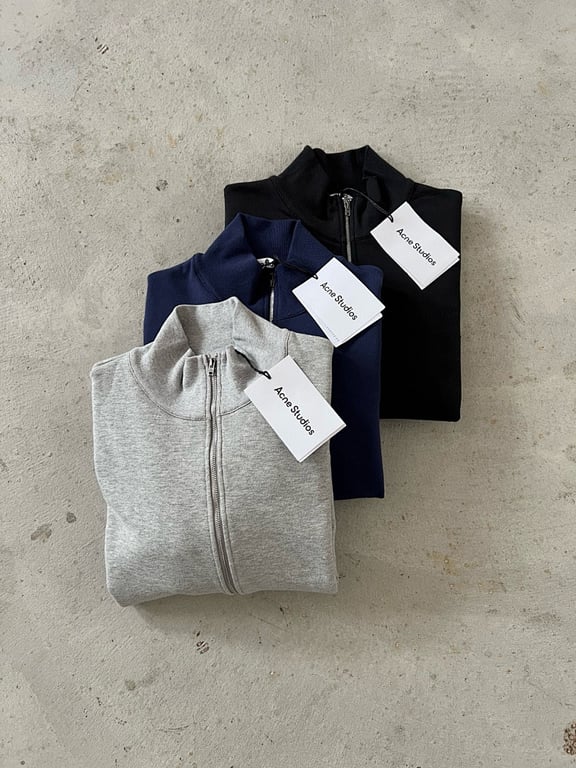 Acne Studios Script Logo Half-Zip Sweatshirt - 14
