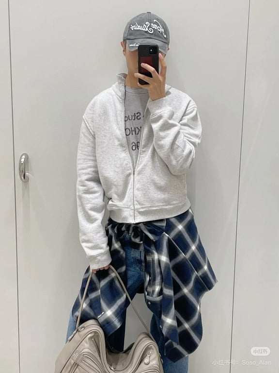 Acne Studios Script Logo Half-Zip Sweatshirt - 3