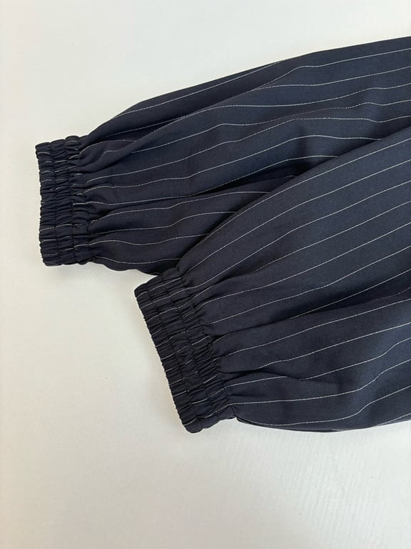 Acne Studios Pinstripe Bow Zip Jacket - 11