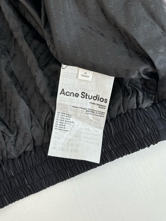 Acne Studios Pinstripe Bow Zip Jacket - 9