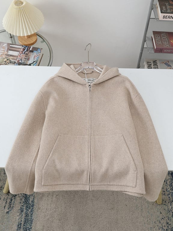 Acne Studios Fairy Tales Zip-Up Hoodie Beige - 13