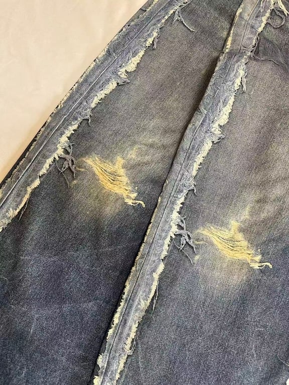 Acne Studios Distressed Patchwork Jeans - 7