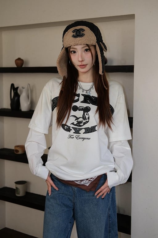 Acne Studios Gym Layered Longsleeve White - 4