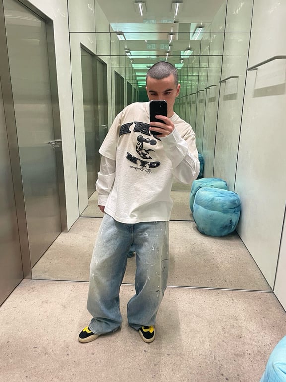 Acne Studios Gym Layered Longsleeve White - 7