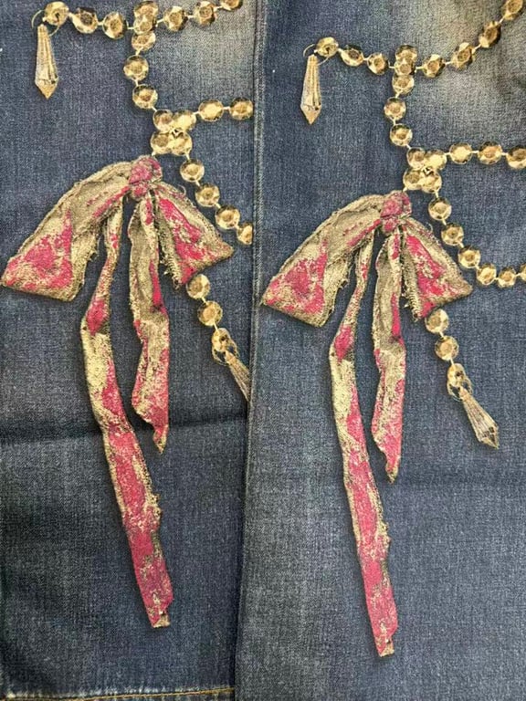 Acne Studios Trompe L'oeil Bead Print Jeans - 5