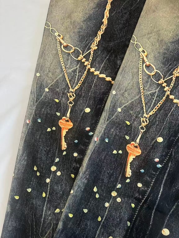 Acne Studios Trompe L'oeil Print Jeans - 6