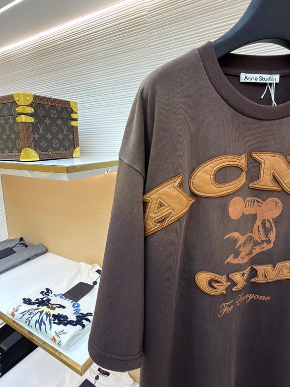 Acne Studios Gym Graphic T-Shirt Brown - 13