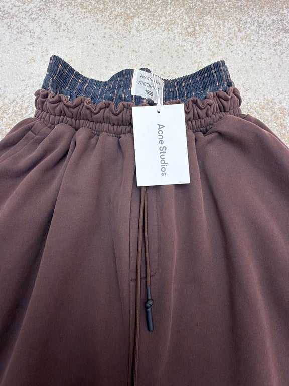 Acne Studios Double Waistband Sweatpants Brown - 11