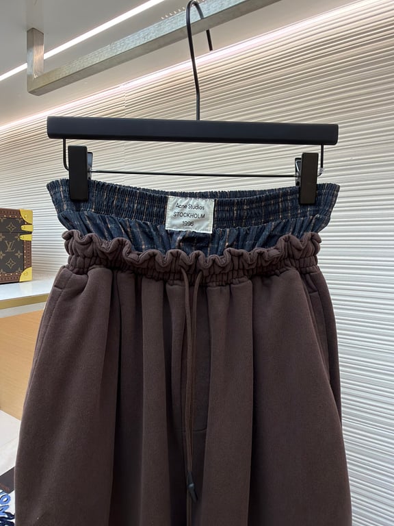 Acne Studios Double Waistband Sweatpants Brown - 14