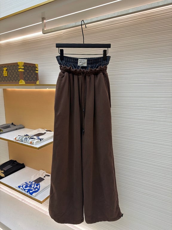 Acne Studios Double Waistband Sweatpants Brown - 15