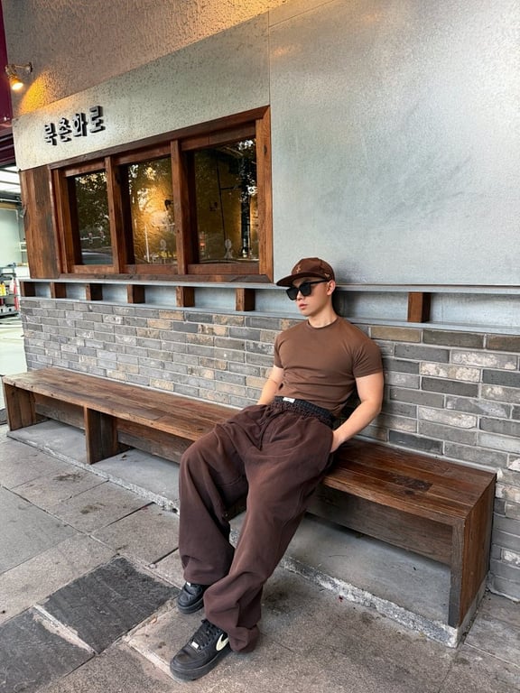 Acne Studios Double Waistband Sweatpants Brown - 3