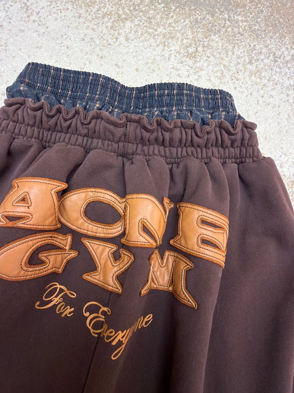 Acne Studios Double Waistband Sweatpants Brown - 10