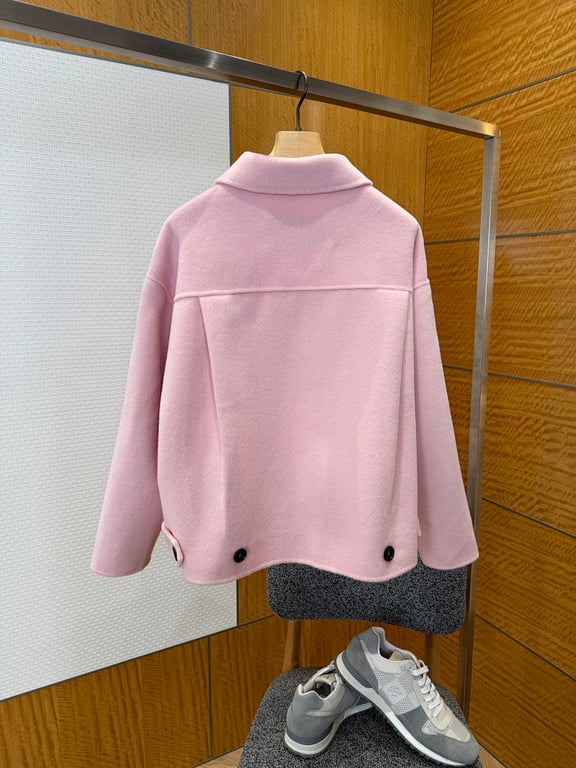 Acne Studios Pink Wool Zip Jacket 5992−L9 - 3