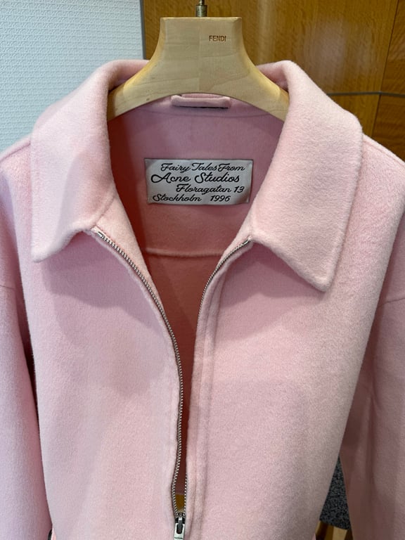 Acne Studios Pink Wool Zip Jacket 5992−L9 - 7