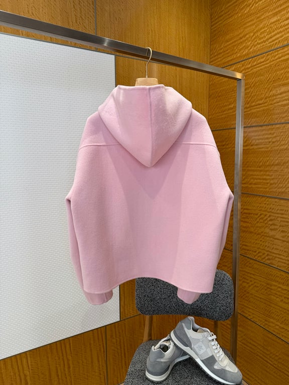Acne Studios Fairy Tales Wool Zip-Up Hoodie Pink - 6